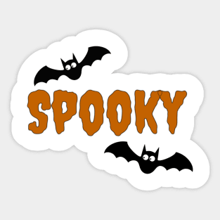 Spooky, Halloween, Bat Costume, Halloween Outfit Sticker